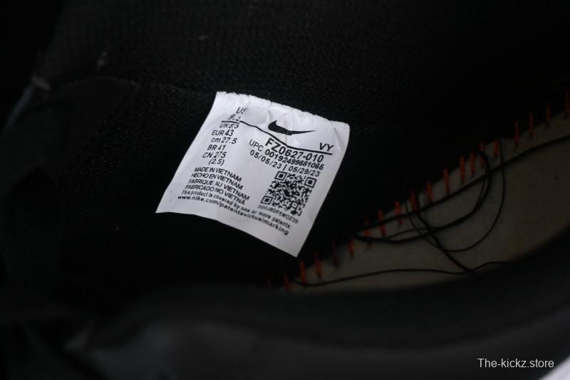 Nike Air Force 1 '07 Low Classic Black White Swoosh Casual Sneakers - FZ0627-010