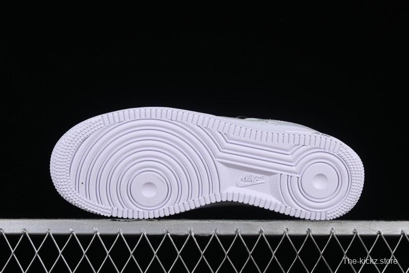 Nike Air Force 1 '07 Low Customized Anime Theme Gradient Grey Swoosh Casual Sneakers - FN0366-102