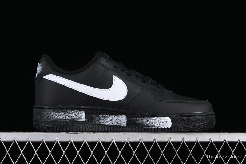 Nike Air Force 1 '07 Low Classic Black White Swoosh Casual Sneakers - FZ0627-010