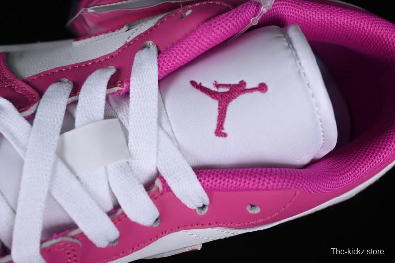 Nike Air Jordan 1 Low AJ1 Rose Pink Low-Top Casual Lifestyle Sneakers - FV8486-600