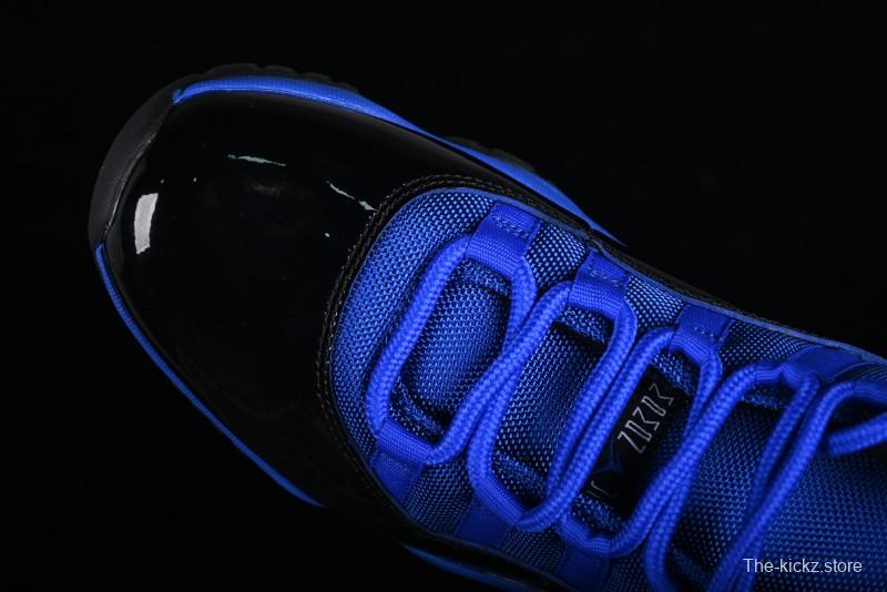 Nike Air Jordan 11 Retro High Top Basketball Shoes in Black and Blue - CT8012-400
