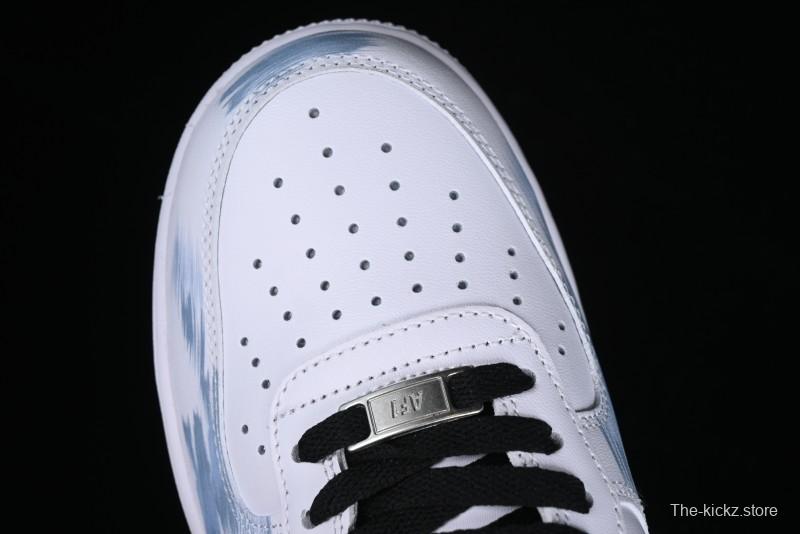 Nike Air Force 1 '07 Low Casual Sneakers with Two-Tone Shadow Swoosh and Custom Anime Art - CW2288-111