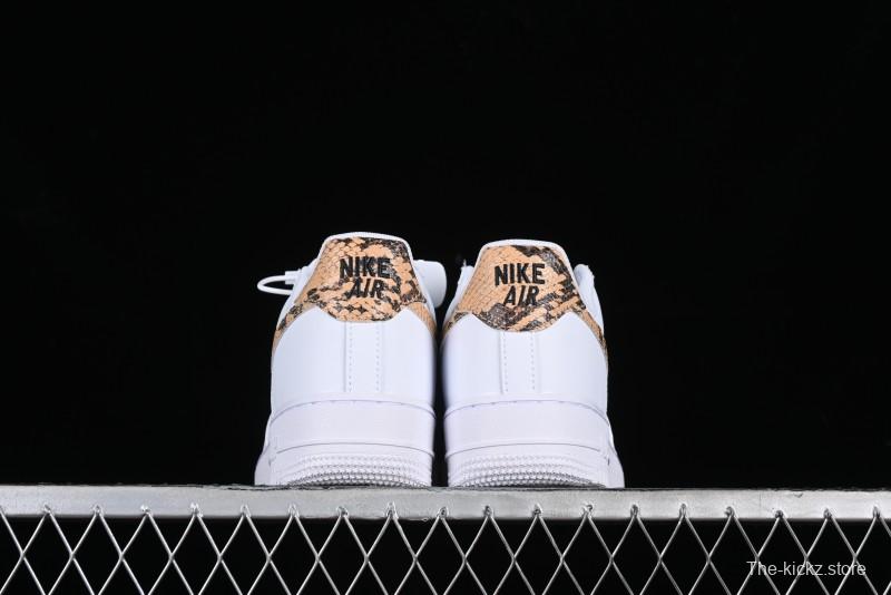 Nike Air Force 1 '07 Low Casual Sneakers with Full-Length Air Cushion - AO1635-100