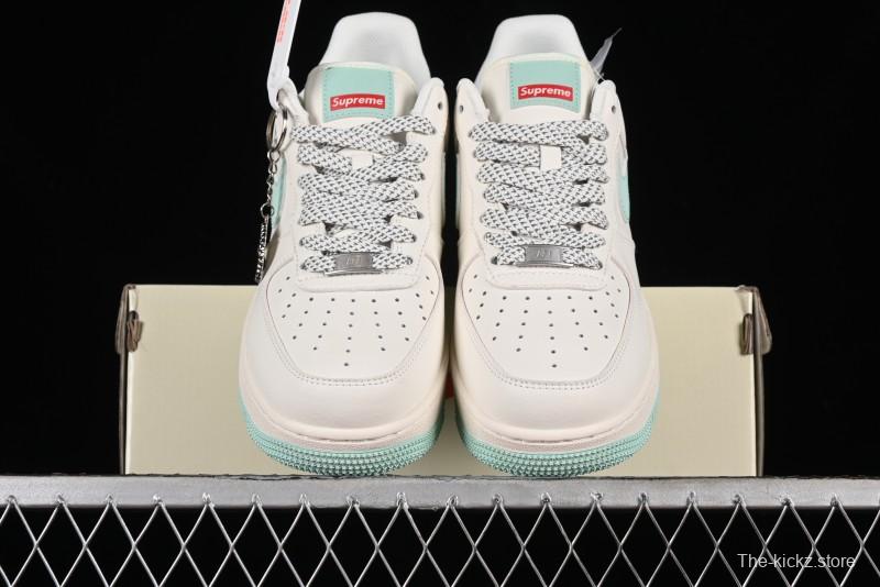 Supreme x Nike Air Force 1 '07 Low Collaborative Sneakers in Youthful Green - HD1968-023