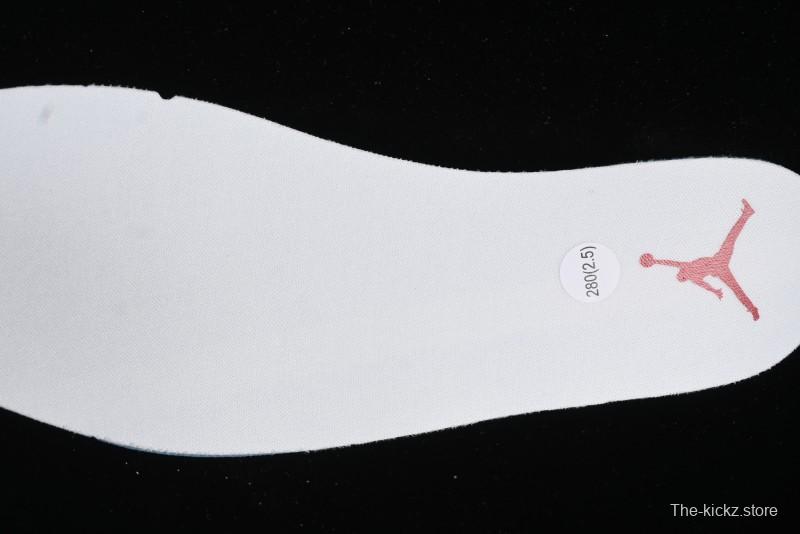 Nike Air Jordan 1 Mid Basketball Shoes in White/Orange/Red - FJ3458-160