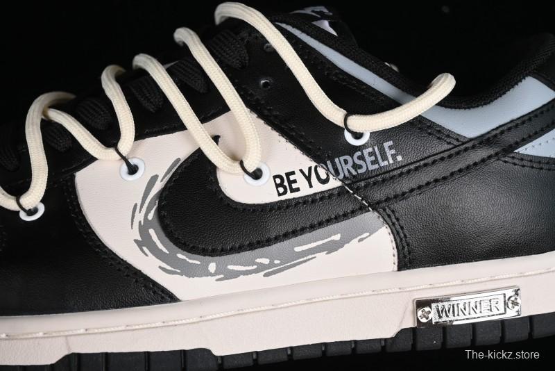 Nike Dunk Low Speed & Fury Distressed Oxidized Metal Punk SB Strap Low-Top Casual Sneakers - DD1391-100