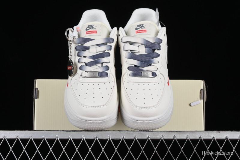 Nike Air Force 1 '07 Low LV Collaboration - White Grey Two-Tone Low-Top Casual Sneakers - XZ6188-005