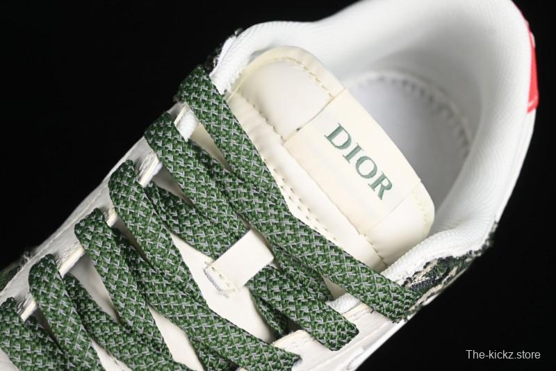 Nike SB Dunk Low Dior Collaboration - Navy Blue Pattern Anniversary High-End Custom Low-Top Casual Skate Shoes - XY1688-005