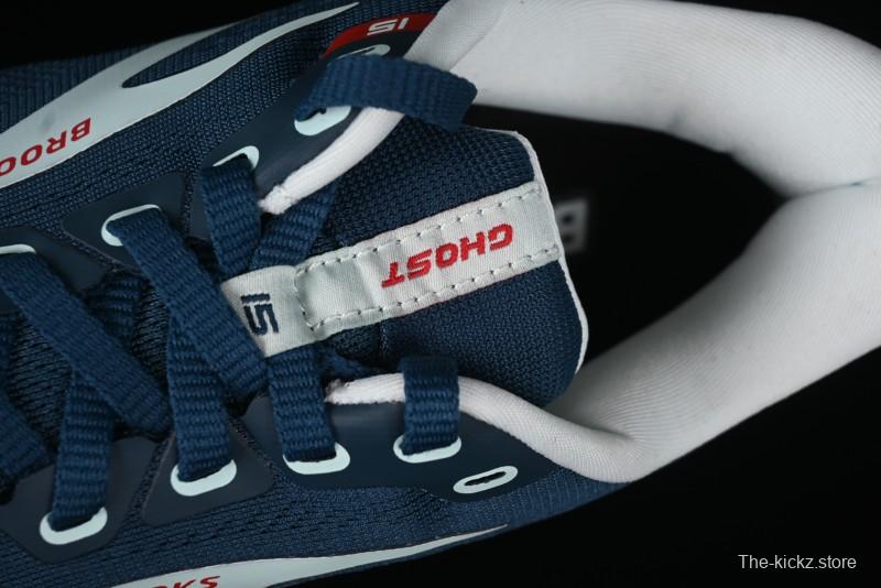 Brooks Ghost 15 Running Shoes with DNA LOFT V2 Cushioning and Breathable Air Mesh - 1203801B497