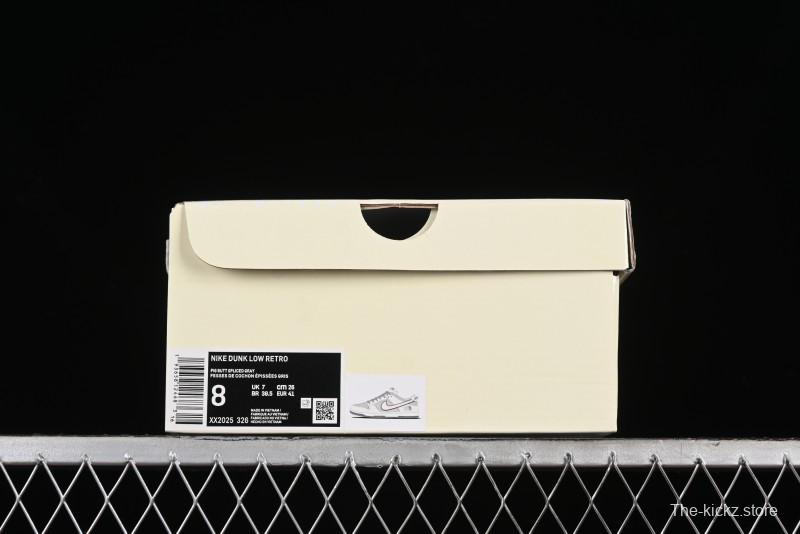 Nike SB Dunk Low The North Face Collaboration - Cement Grey Pig Anniversary High-End Custom Low-Top Casual Skate Shoes - XX2025-326