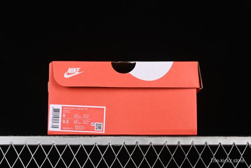 Nike Dunk Low SB Skateboarding Shoes in Black/White/Gold Colorway - FB9109-111