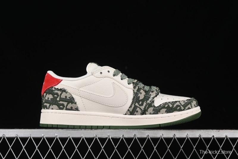 Nike Travis Scott x Fragment Design x Air Jordan 1 Low OG SP AJ1 Low-top Casual Sneakers - XY2688-114