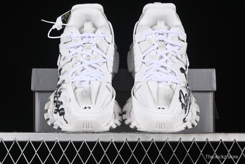 Balenciaga Track Sneaker Tess with Transparent Heel Strap - WTRHW9010