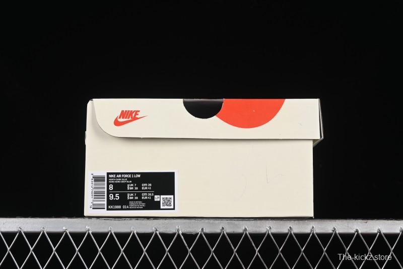 Nike Air Force 1 '07 Low The North Face x CDG Dark Blue Casual Sneakers - KK1988-014