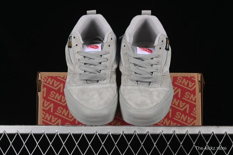 Vans Knu Skool Low Top Retro Casual Vulcanized Sneakers in Grey - VN000CRPBXC