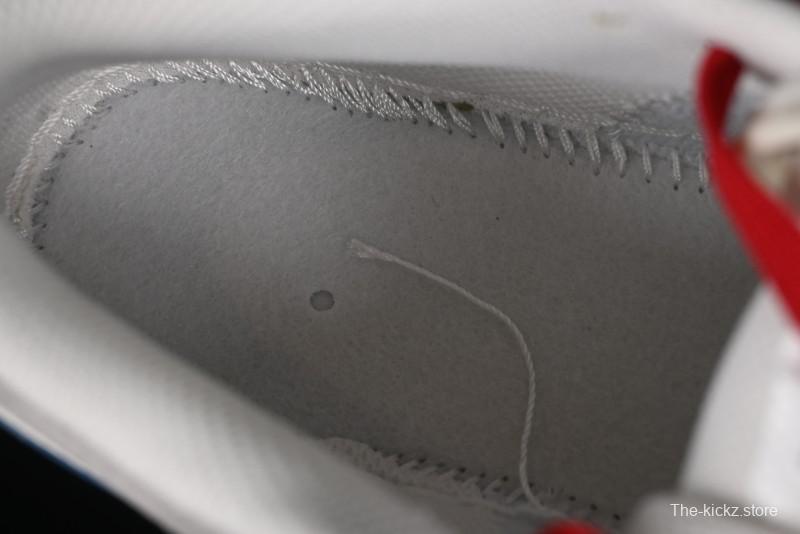 Nike Air Jordan 1 Low Supreme Collaboration - Retro Basketball Shoes in Blue and Gum Sole - SJ9950-022