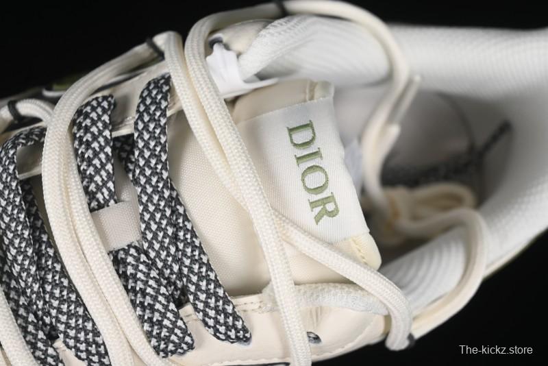 Nike Air Force 1 '07 Low Dior Collaboration - White Green Drawstring Casual Sneakers - SJ1198-200
