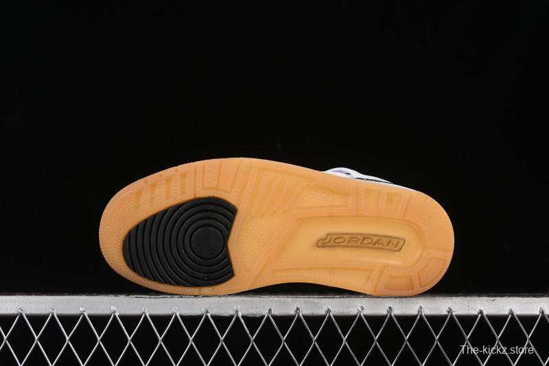 Nike Jordan Spizike Low Casual Shoes with Cracked Leather Design - HJ9019-100