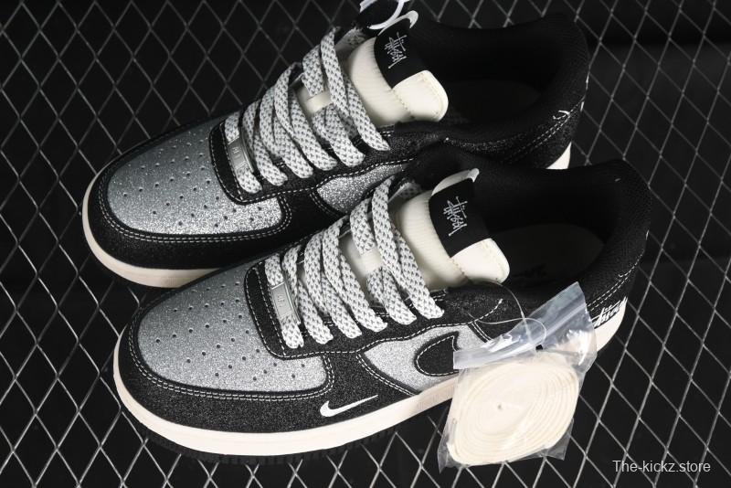 Nike Air Force 1 '07 Low Stussy Collaboration - Starry Sky Low-Top Casual Sneakers - XZ1968-518