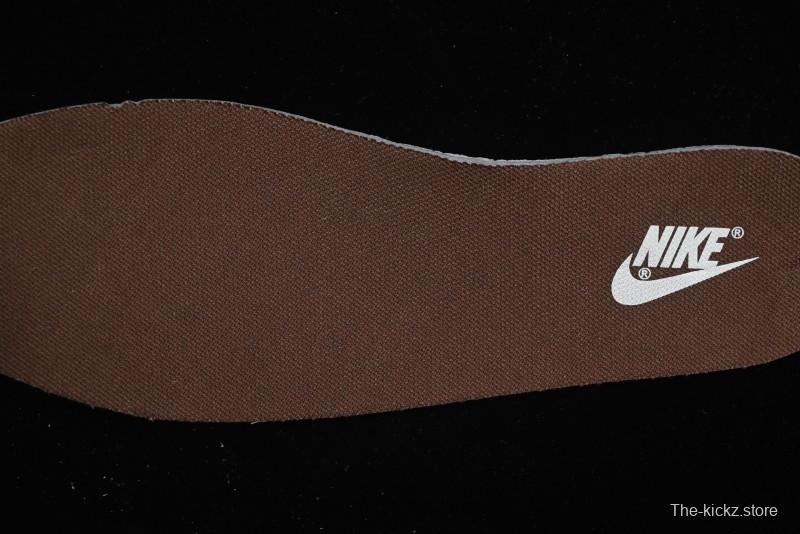 Nike Dunk Low Retro Casual Sneakers in Brown and Sail with Panda Mischief Skyline Theme - DD1503-124