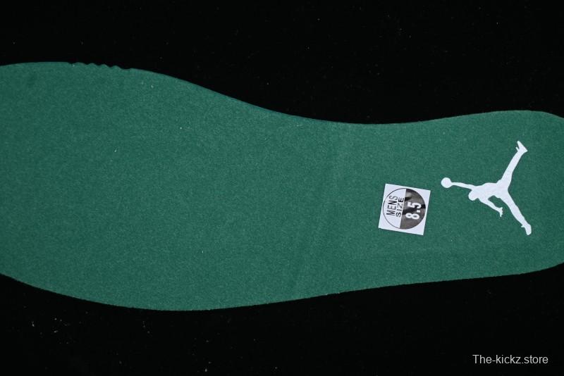 Nike Air Jordan 4 Remastered AJ4 Retro Sneakers in White Green with Gum Sole - FQ7939-103