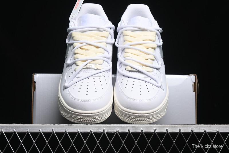 Nike Air Force 1 '07 Low Silver Hook Off-White Style Casual Sneakers - ZH0316-049