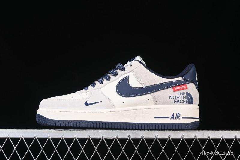 Nike Air Force 1 '07 Low Supreme The North Face Collaboration - Pig Eight Navy Blue Casual Sneakers - XZ6188-118
