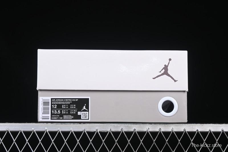 Nike Air Jordan 3 Retro OG SP "Diffused Blue" Basketball Shoes - HV8571-100