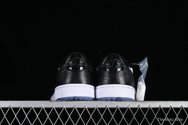 Nike Air Jordan 1 Low Golf AJ1 Retro Golf Shoes with Laser Patent Leather and Double Hook Design - FZ4159-100