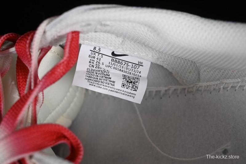 Supreme x Nike SB Dunk Low Anniversary Custom White Red Colorway Low-Top Casual Skate Shoes - BB8657-107