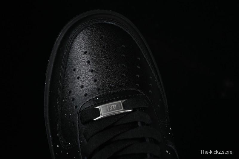 Nike Air Force 1 '07 Low 2D Anime Theme Black White Splatter Casual Sneakers - CK0316-059