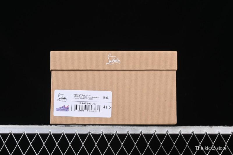 Christian Louboutin Funnyto Flat French Luxury Brand Comfortable Fashion Low-Top Sneakers - X.D4
