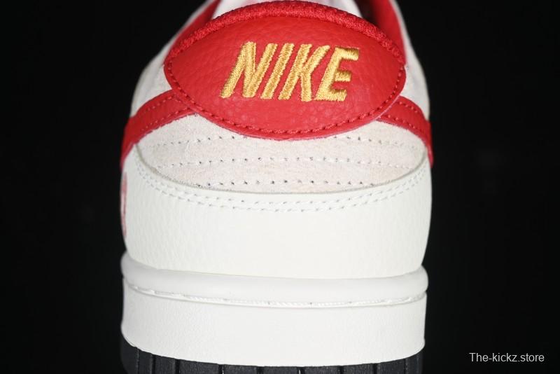 Nike SB Dunk Low Year of the Snake Limited Edition Auspicious Clouds Red Hook Anniversary Custom Low-Top Casual Skate Shoes - DJ2024-094