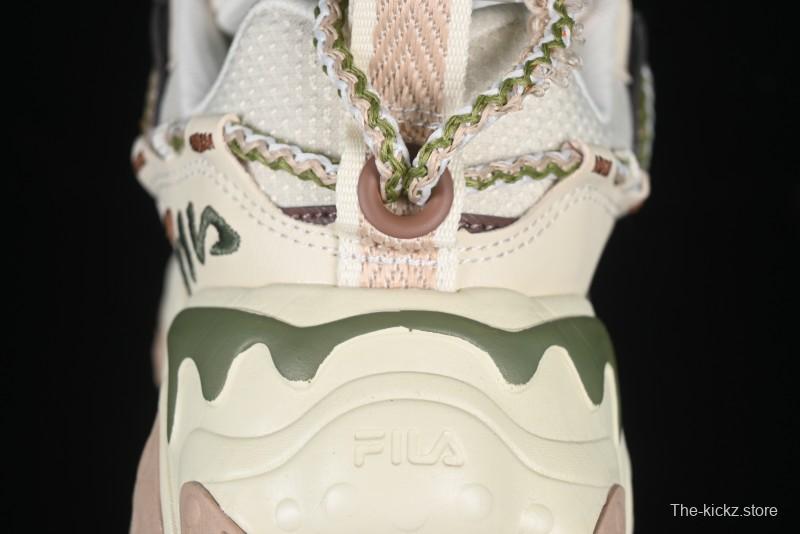 Fila Fusion Retro Mars Running Shoes with Lace-Up Design and Cushioned EVA Midsole - F12W432101FTP