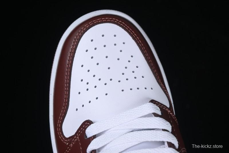 Nike Air Jordan 1 Low AJ1 White University Red Casual Sneakers - HF3148-102