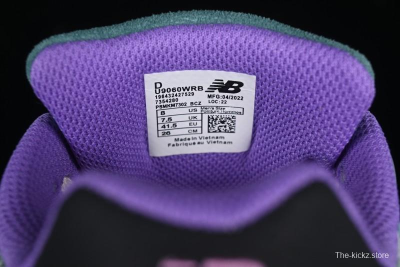 New Balance 9060 Retro Casual Running Sneakers with ABZORB Cushioning Technology - U9060WRB