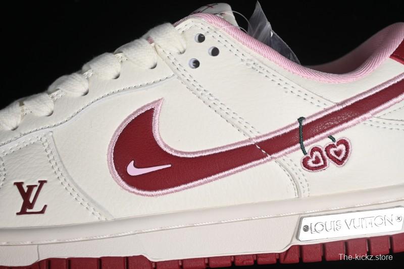 Nike SB Dunk Low Valentine's Day Limited Edition - Cherry Valentine Anniversary High-End Custom Low-Top Casual Sneakers - XX2025-312