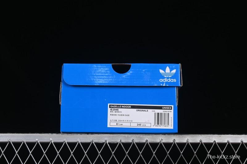 Adidas Originals Gazelle Indoor Retro Casual Slip-Resistant Wear-Resistant Low-Top Skate Shoes - IE2946