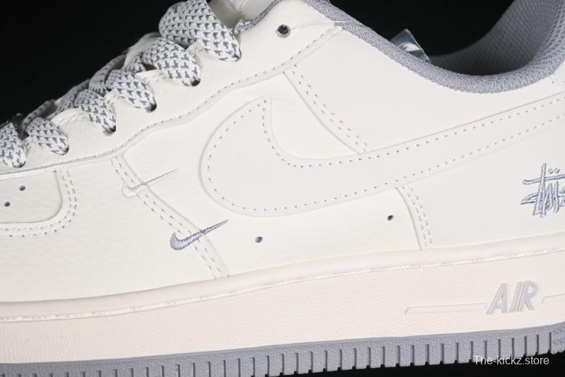 Nike Air Force 1 Low x Stussy "Light Bone and Grey" – Premium Collaboration Sneakers