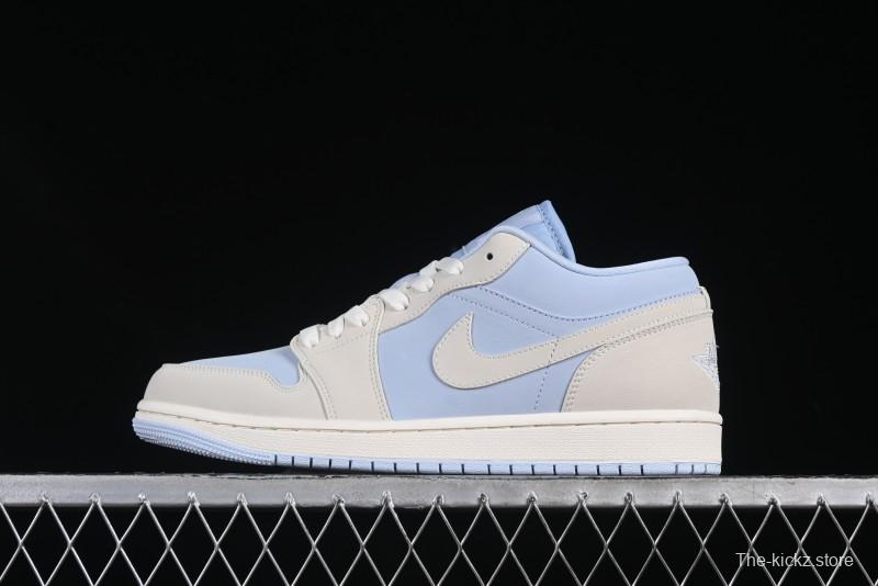 Nike Air Jordan 1 Low "Hydrogen Blue" Casual Sneakers with Retro Design - IB4003-407