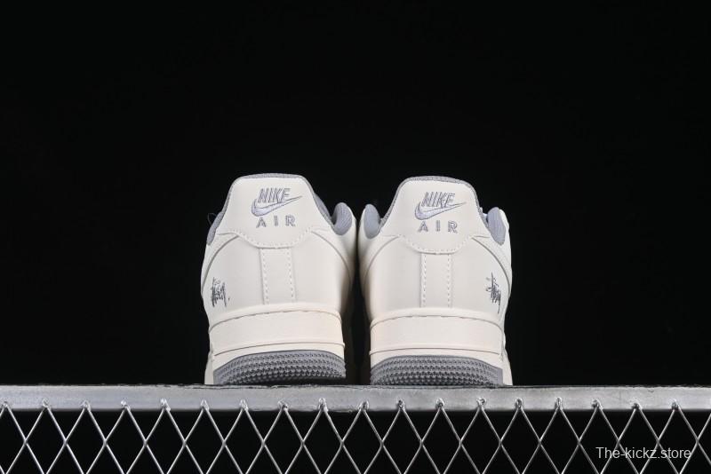Nike Air Force 1 Low x Stussy "Light Bone and Grey" – Premium Collaboration Sneakers