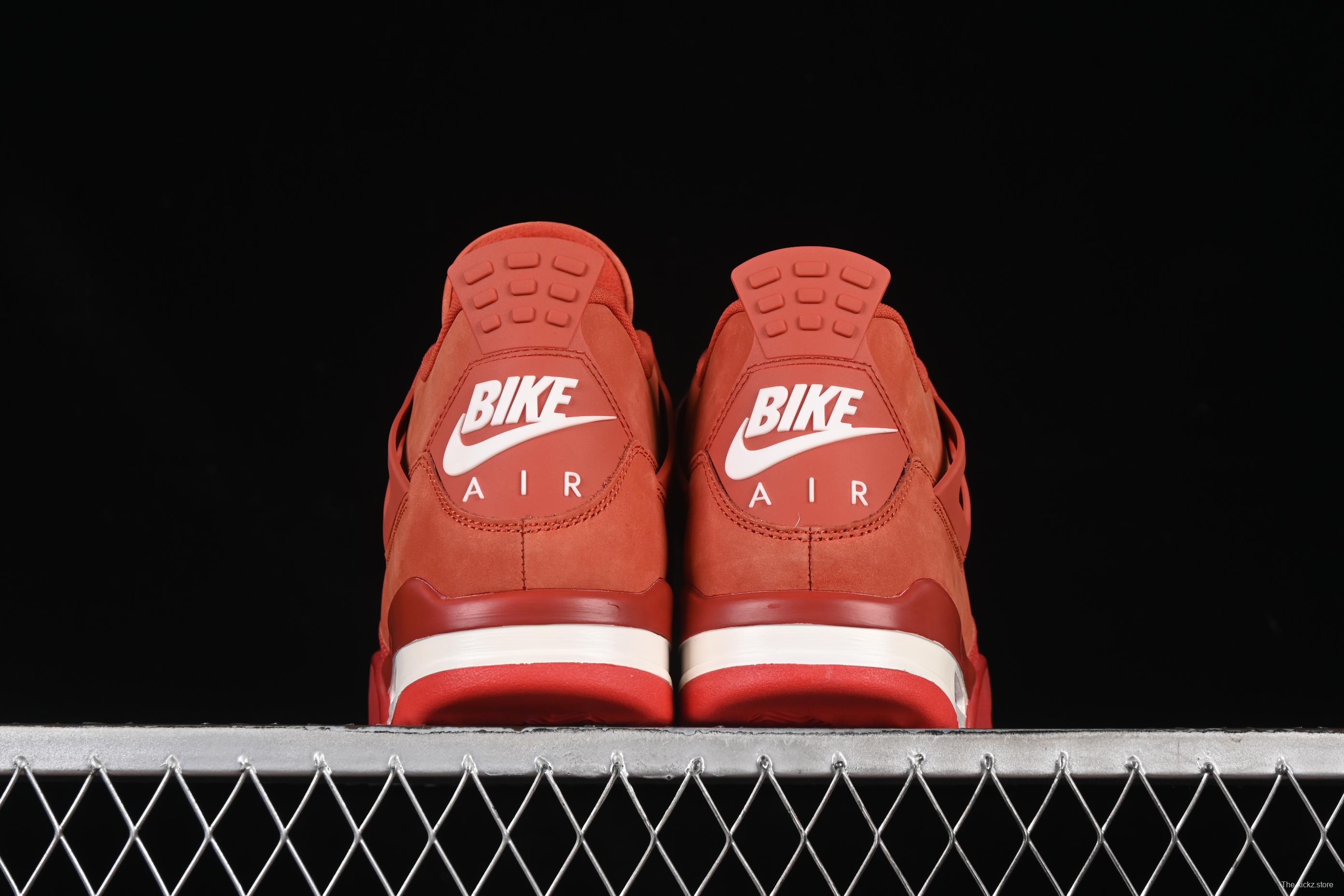 Nike Nigel Sylvester x Air Jordan 4 Retro OG "Brick By Brick" High-Top Sneakers with Suede and Leather Details - HF4340-800