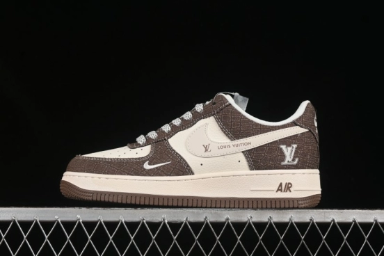 Nike Air Force 1 '07 Low LV Collaboration Beige Grid Casual Sneakers - XS1958-552