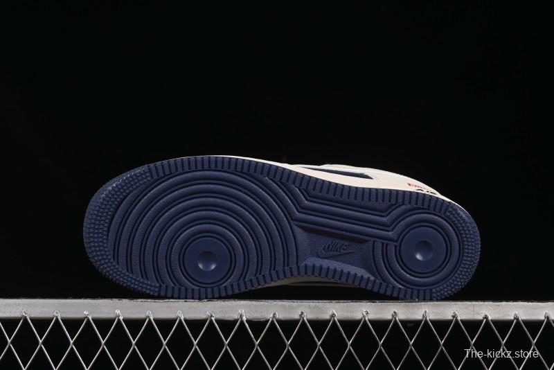 Nike Air Force 1 '07 Low Supreme Collaboration Light Blue Edge Casual Sneakers - HH7518-057