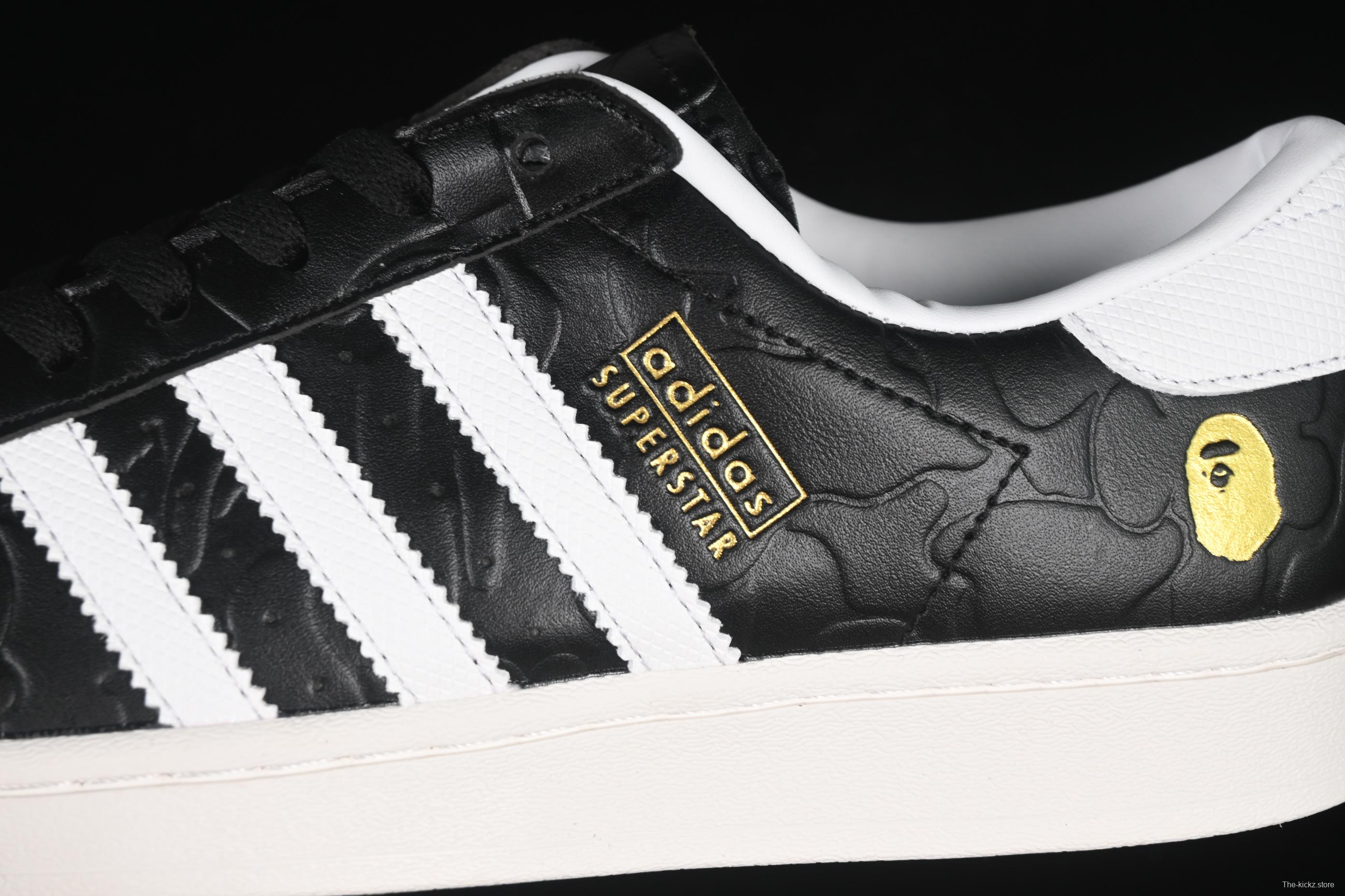 Bape x Adidas Superstar Shell Toe Casual Sneakers - JQ3666