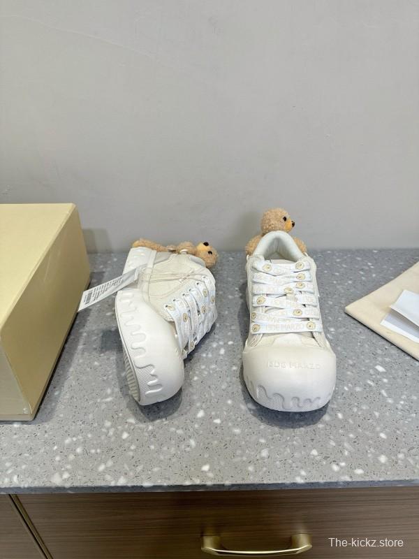 2025 Women 13DE MARZO White Canvas Leather Sneakers 3D Doll KFY00280