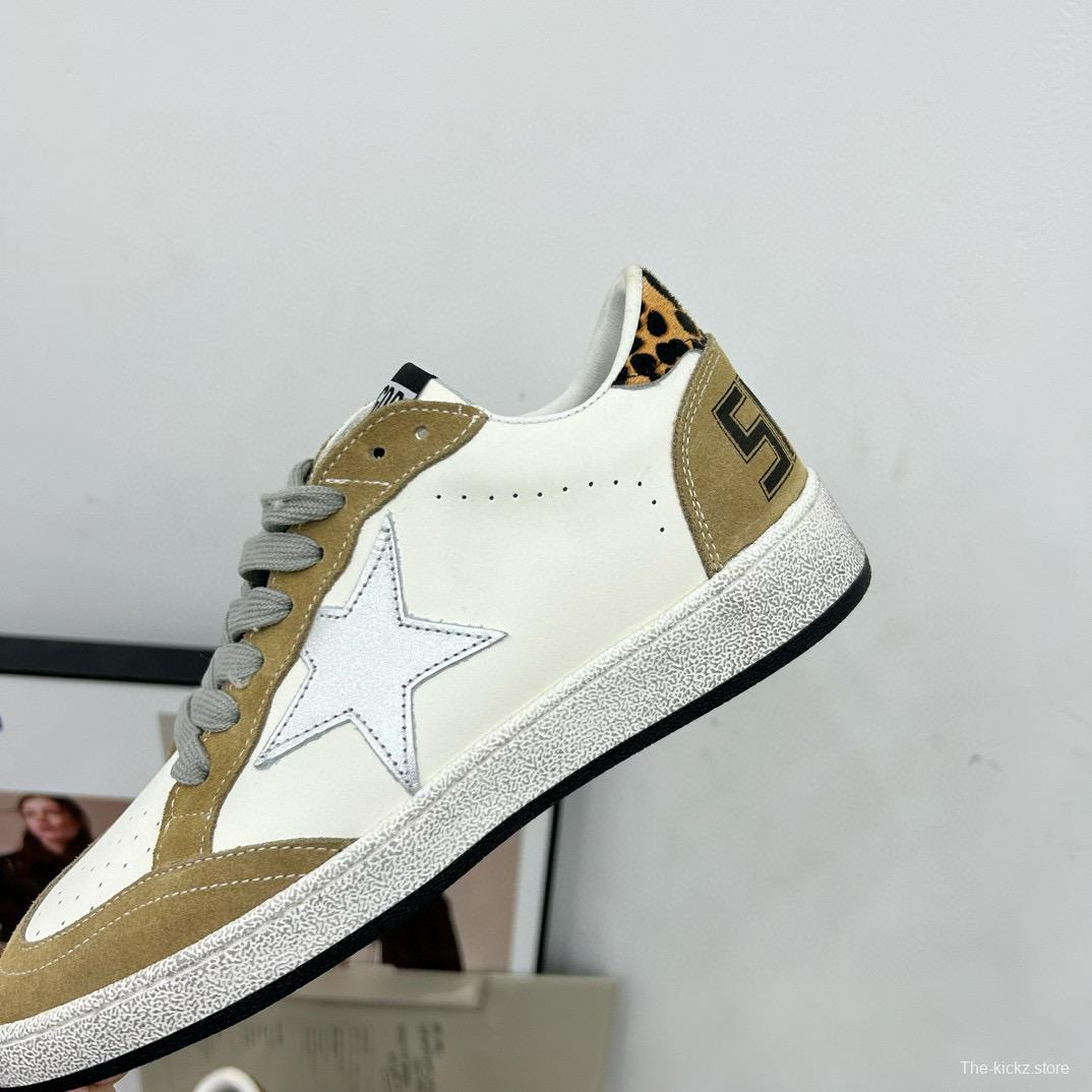 2024 Unisex GGDB White Beige Leather Suede Low Top Sneakers MJ00260