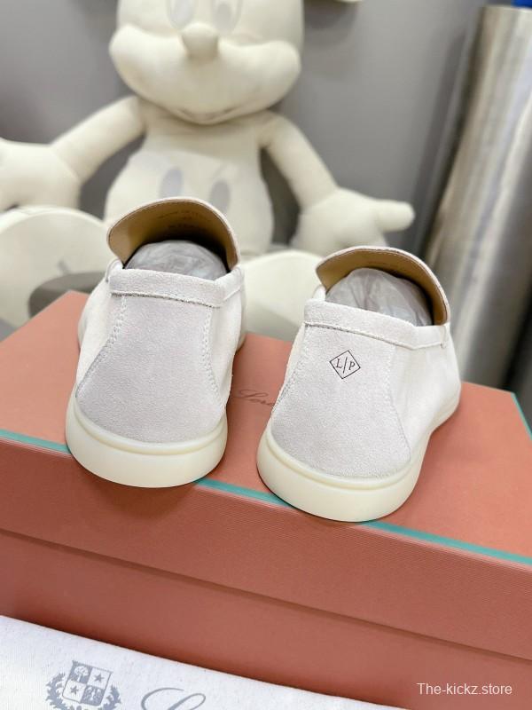 2024 Unisex LP White Suede Loafers MJ00270