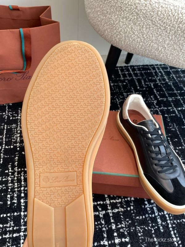 2024 Men Le Parmentier black suede leather casual sneakers MJ00320