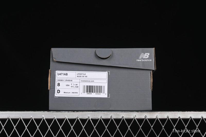 New Balance 471 Series Fabric and Leather Lifestyle Casual Shoes - U471AB